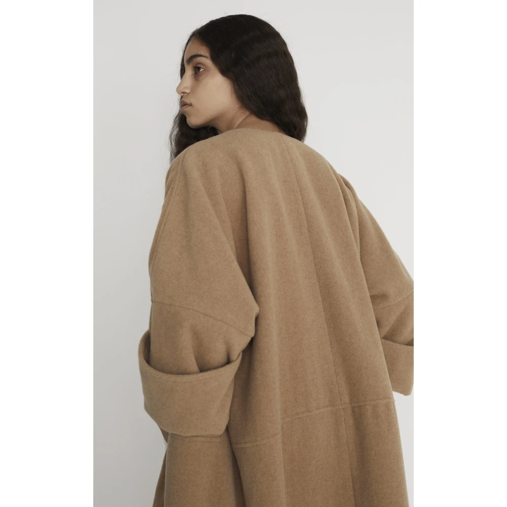 Rodebjer Nusa Wollen Jas Beige Dames