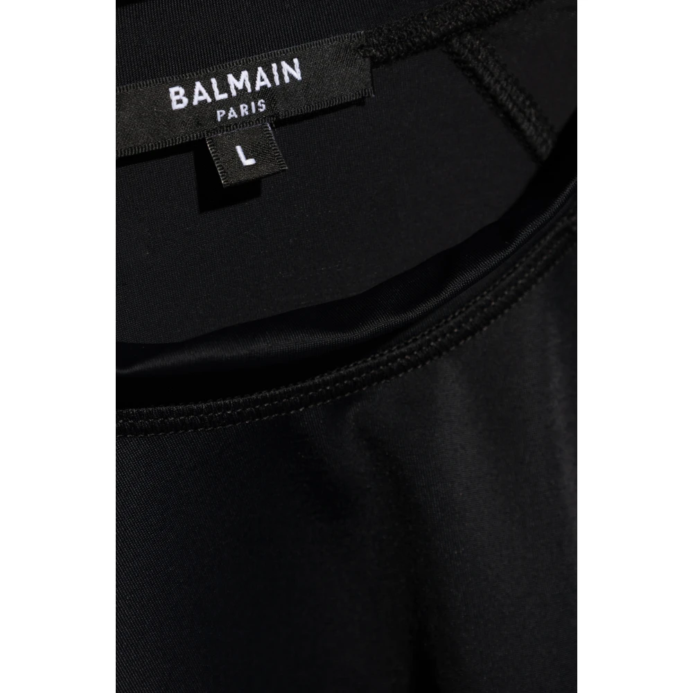 Balmain Zwemtop met logo Black Heren