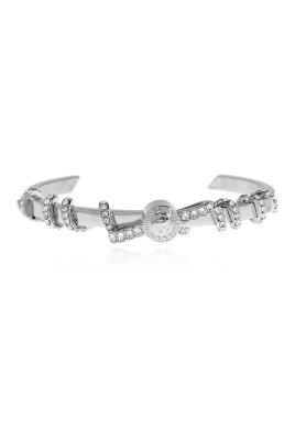 Gianni Ribbon Crystal Cuff Bracelet
