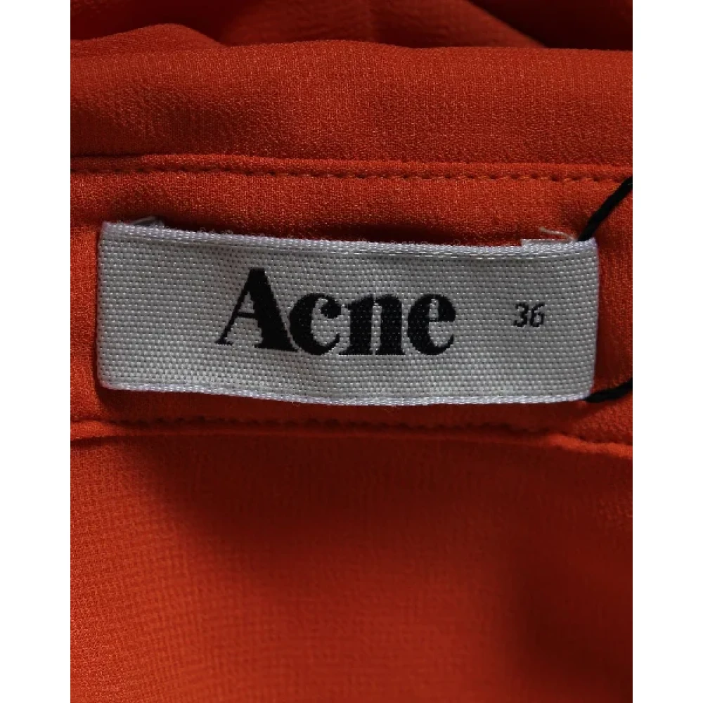 Acne Studios Pre-owned Polyester tops Orange Dames
