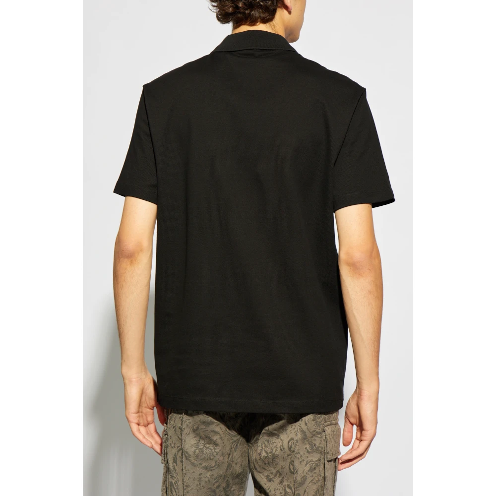 Versace Polo met logo Black Heren