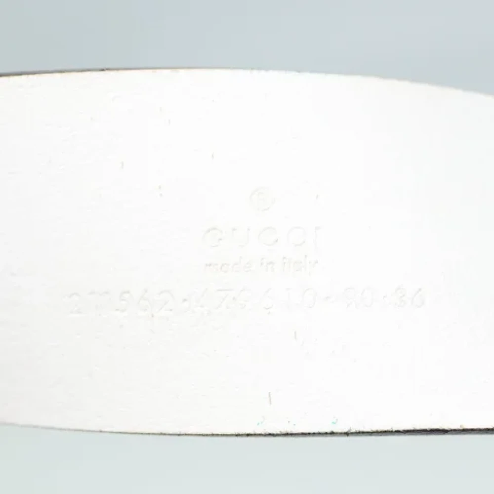 Gucci Vintage Pre-owned Leather belts White Dames