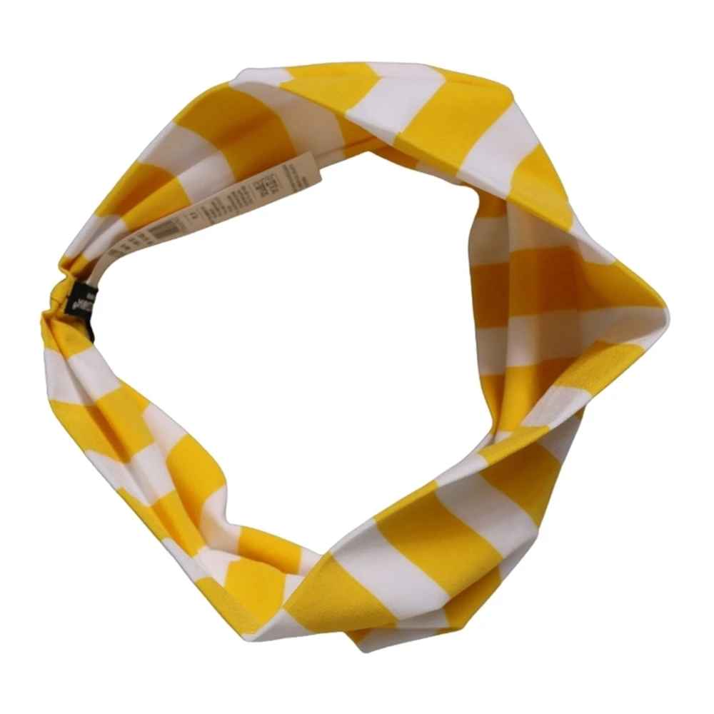 Dolce & Gabbana Striped Twisted Headband - Female - Accessories - Yellow - One Size - Accessories - Image 3