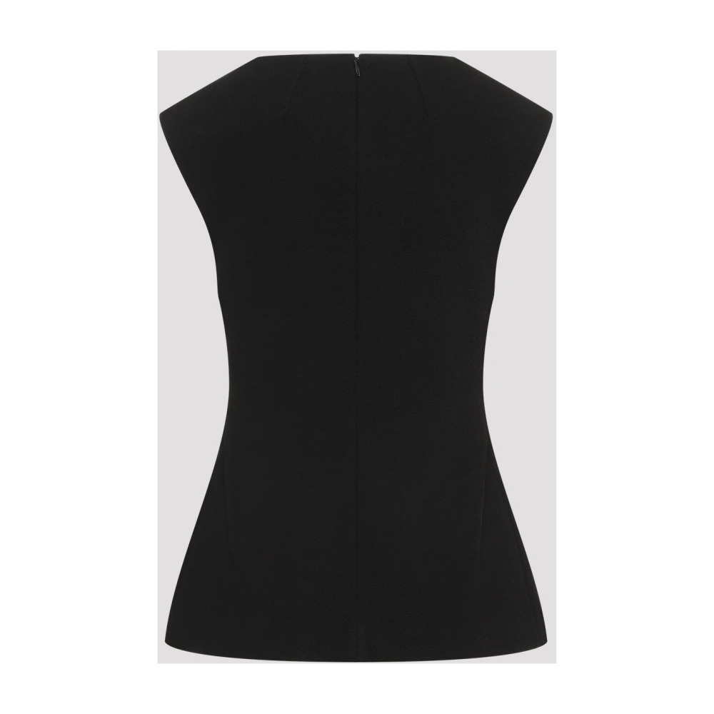 Jil Sander Zwarte Topwear voor Vrouwen Aw24 Black Dames