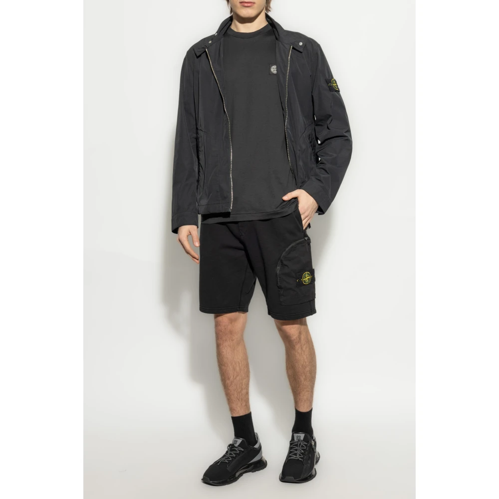 Stone Island Jas Micro Twill Black Heren