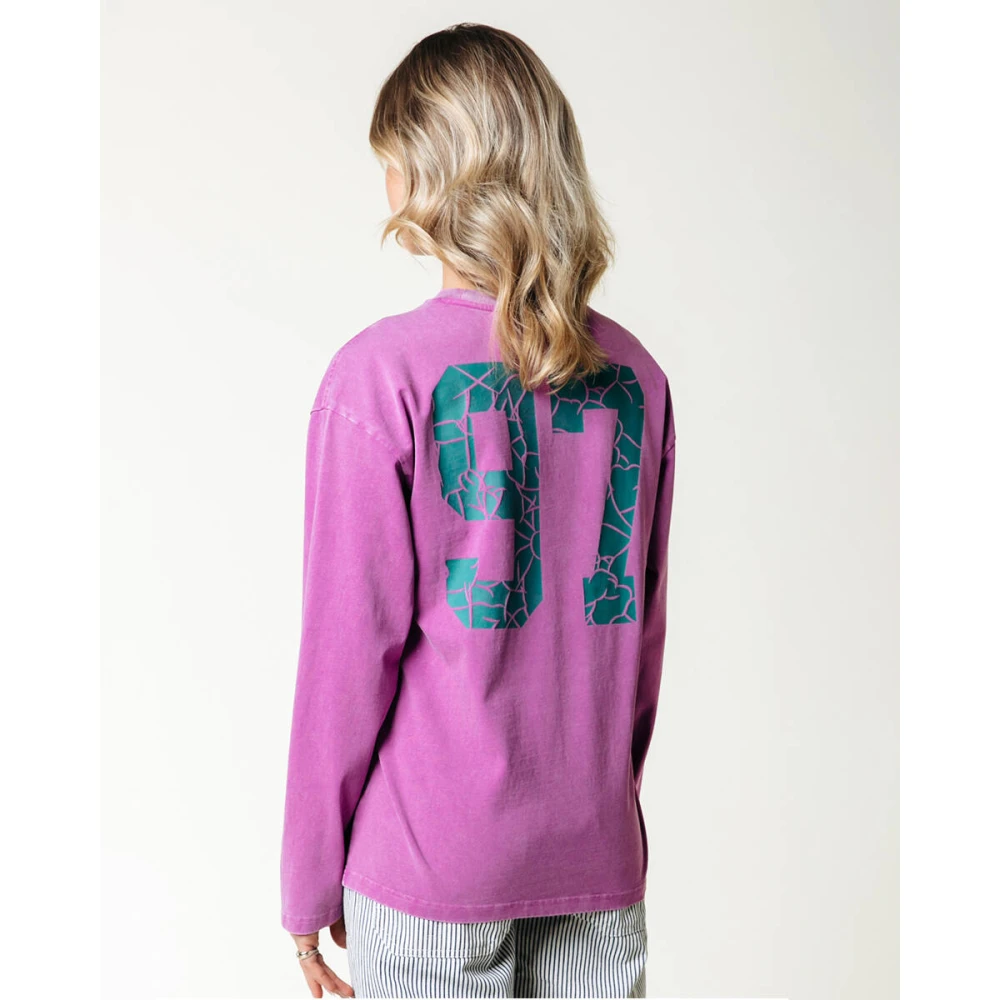 Colourful Rebel Racer Logo Longsleeve Tee Pink Dames