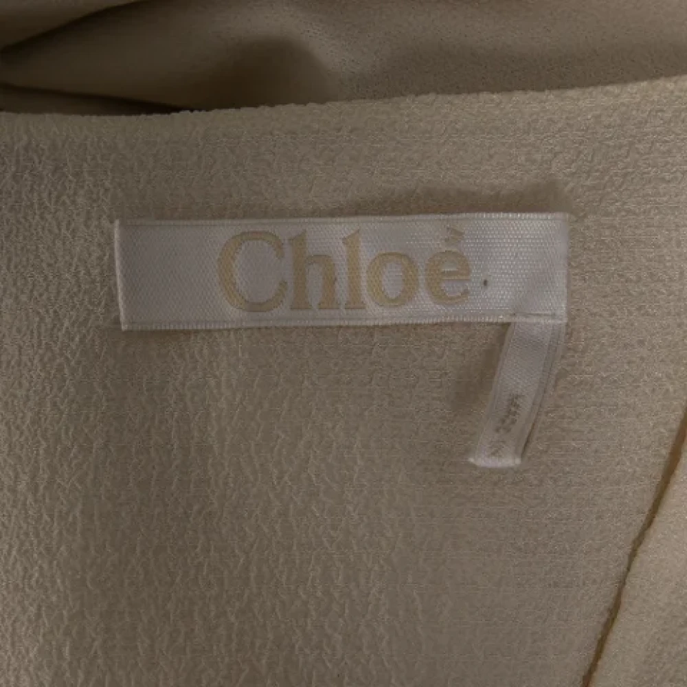 Chloé Pre-owned Silk tops Beige Dames