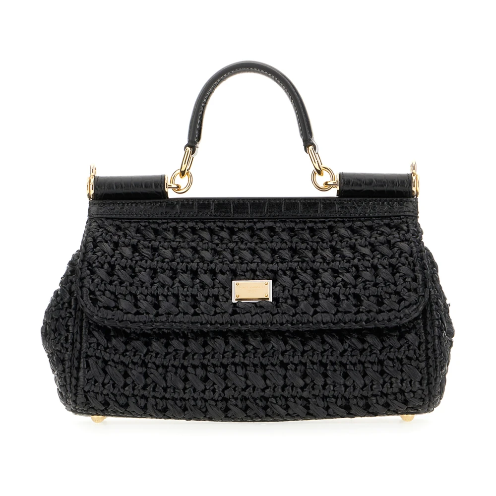 Dolce & Gabbana Women's Black Elongated Sicily Tote Bag