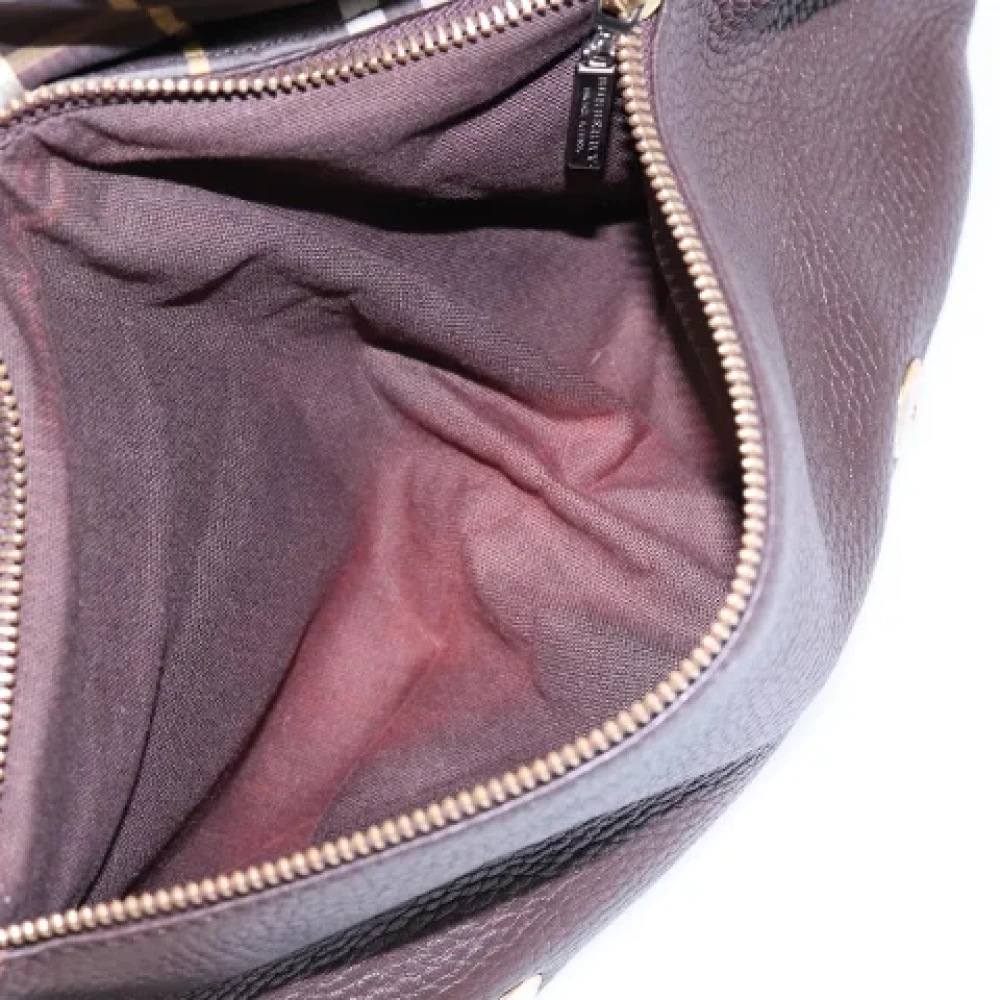 Burberry Vintage Pre-owned Leather shoulder-bags Brown Dames