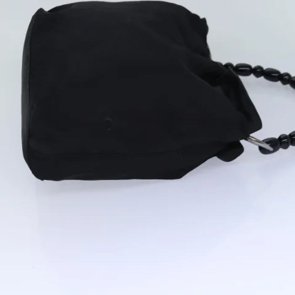Dior Vintage Pre-owned Nylon handbags Black Dames