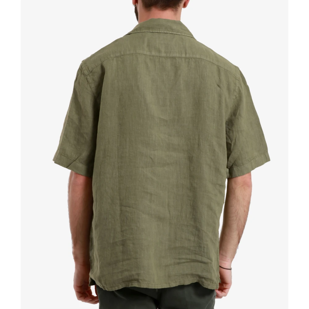 Roy Roger's Short Sleeve Shirts Green Heren