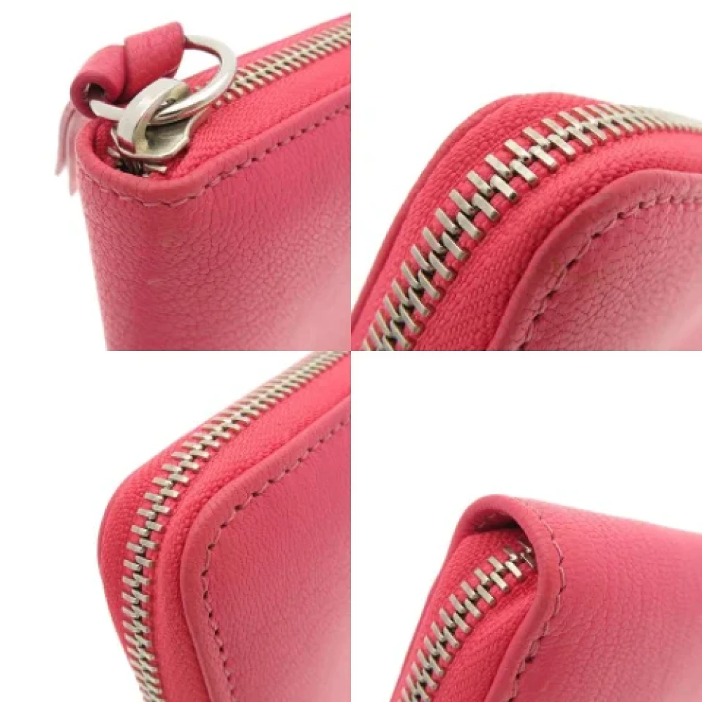 Jimmy Choo Pre-owned Leather wallets Pink Dames
