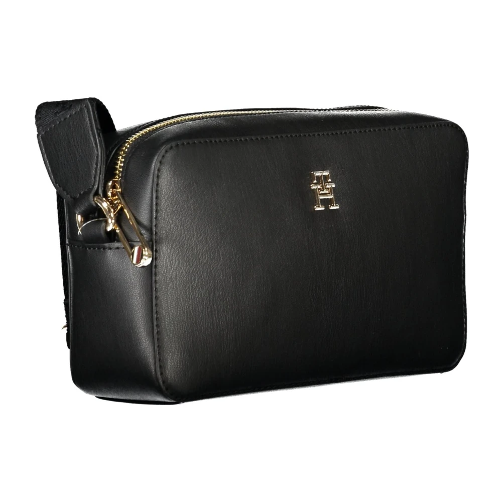 Tommy Hilfiger Zwarte dames crossbody tas met verstelbare band Black Dames