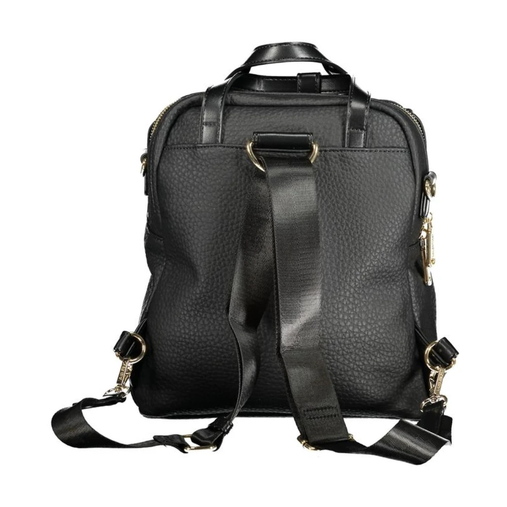 Valentino by Mario Valentino Stijlvolle Zwarte Polyethyleen Damesrugzak Black Dames