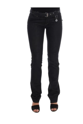 Slim Mörkblå Bomullsjeans