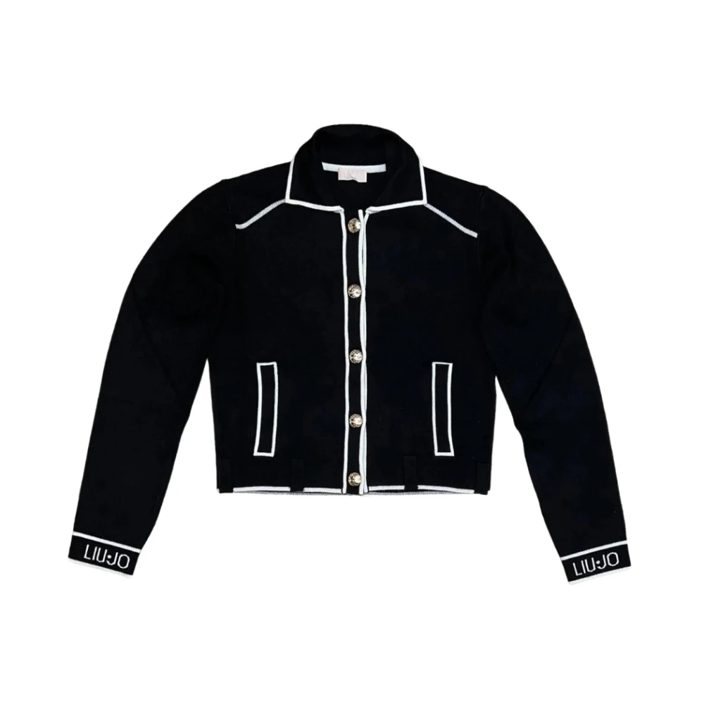 Liu Jo Zwarte Gebreide Trui Black Dames