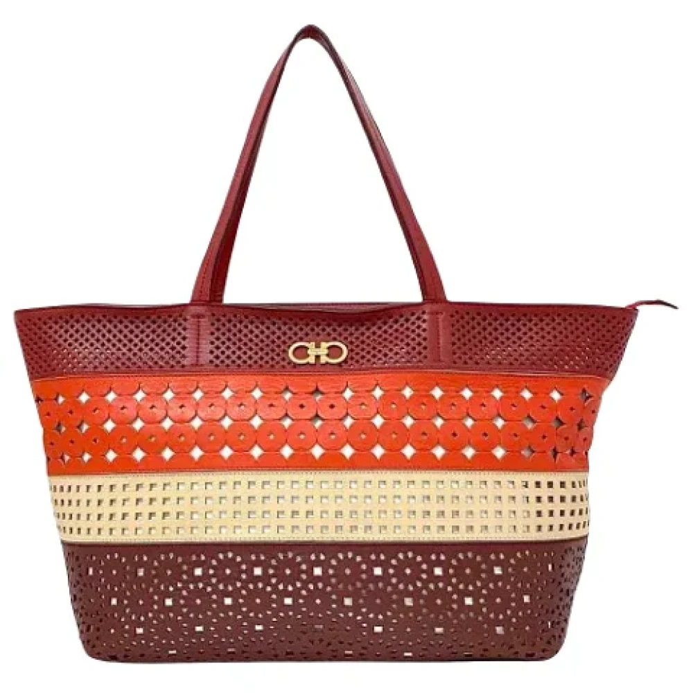 Salvatore Ferragamo Pre-owned Leather totes Multicolor Dames