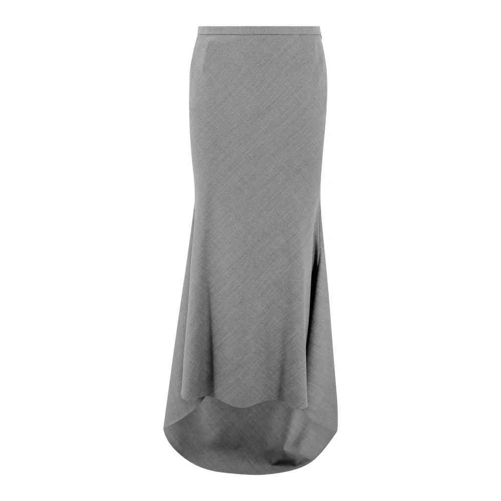 Philosophy di Lorenzo Serafini Grijze Asymmetrische Geweven Rok Gray Dames