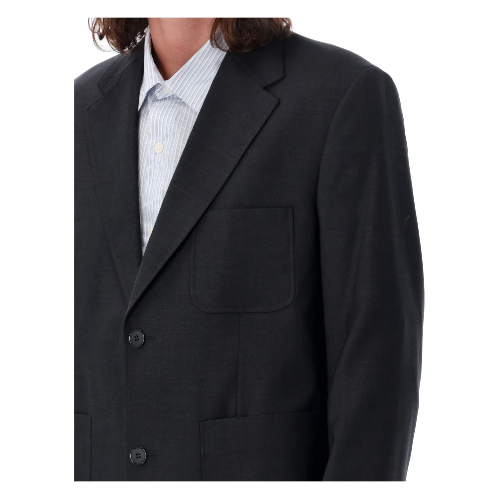 mfpen Antraciet Patch Pocket Blazer Black Heren