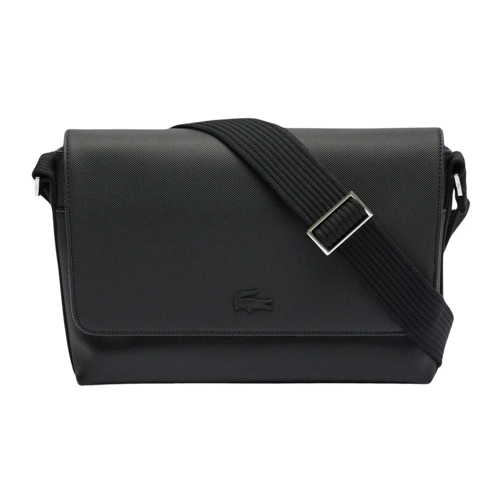 Lacoste Uomo Nero Borse, Taglia Unica, New,