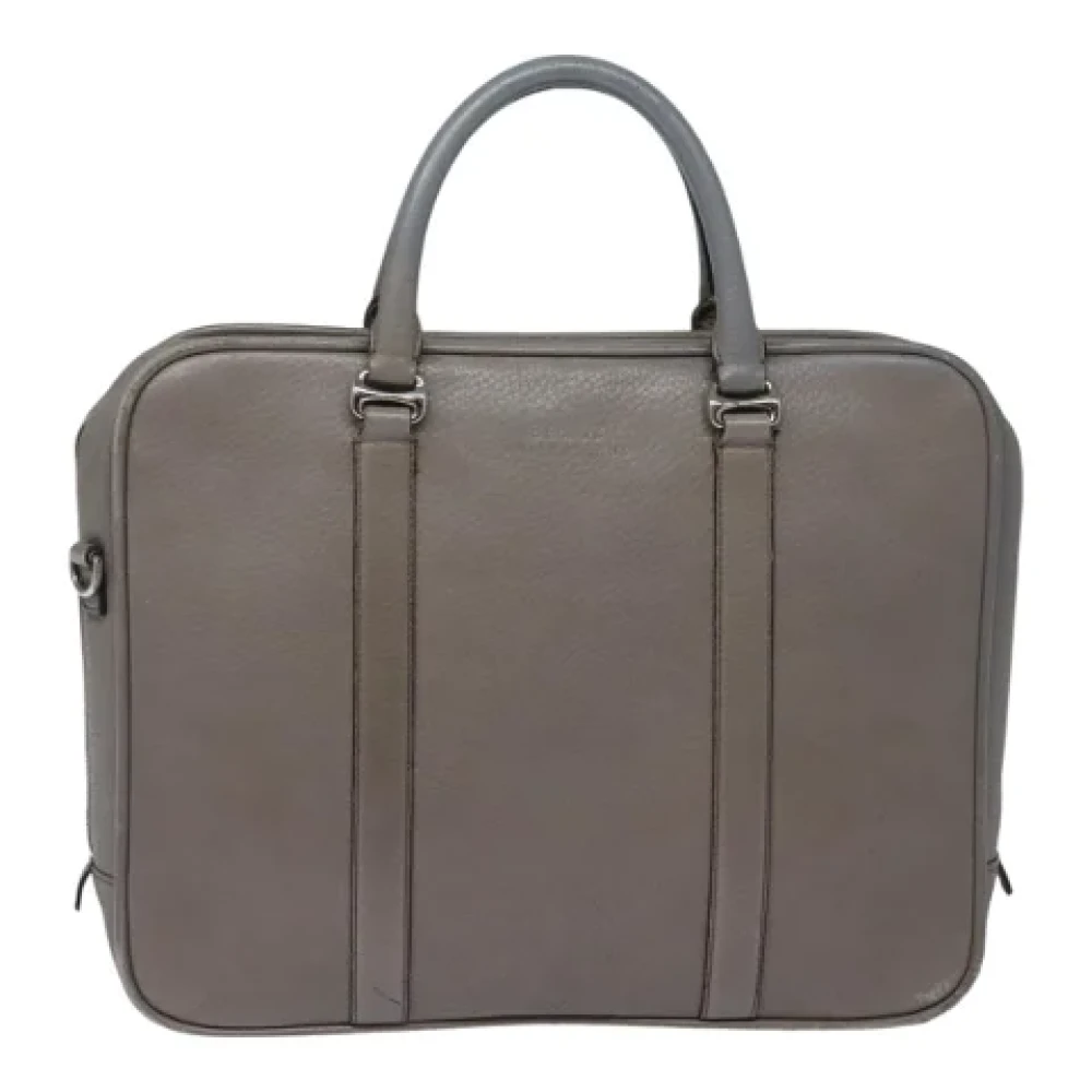 Bally Pre-owned Leather handbags Gray Dames