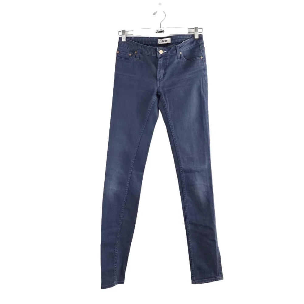 Acne Studios Pre-owned Cotton jeans Blue Dames