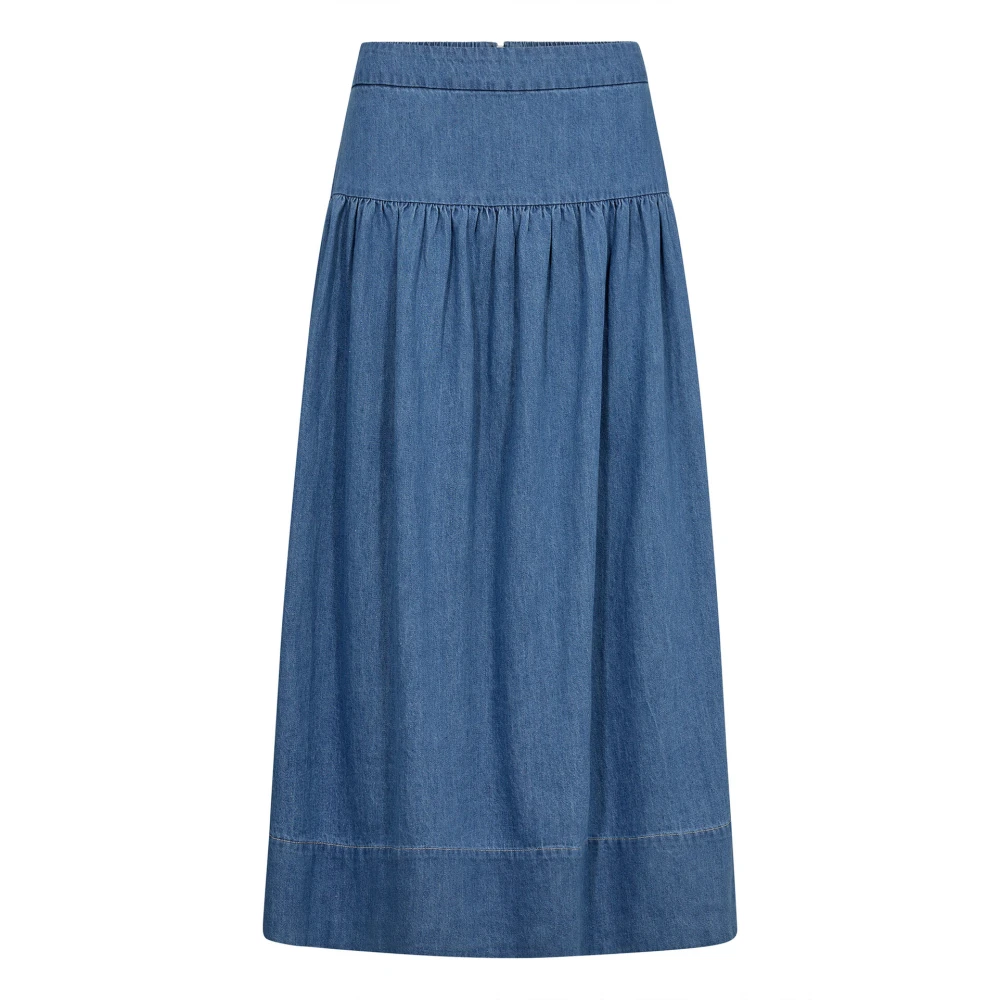 Part Two Denim Rok A-lijn Blauw Blue Dames
