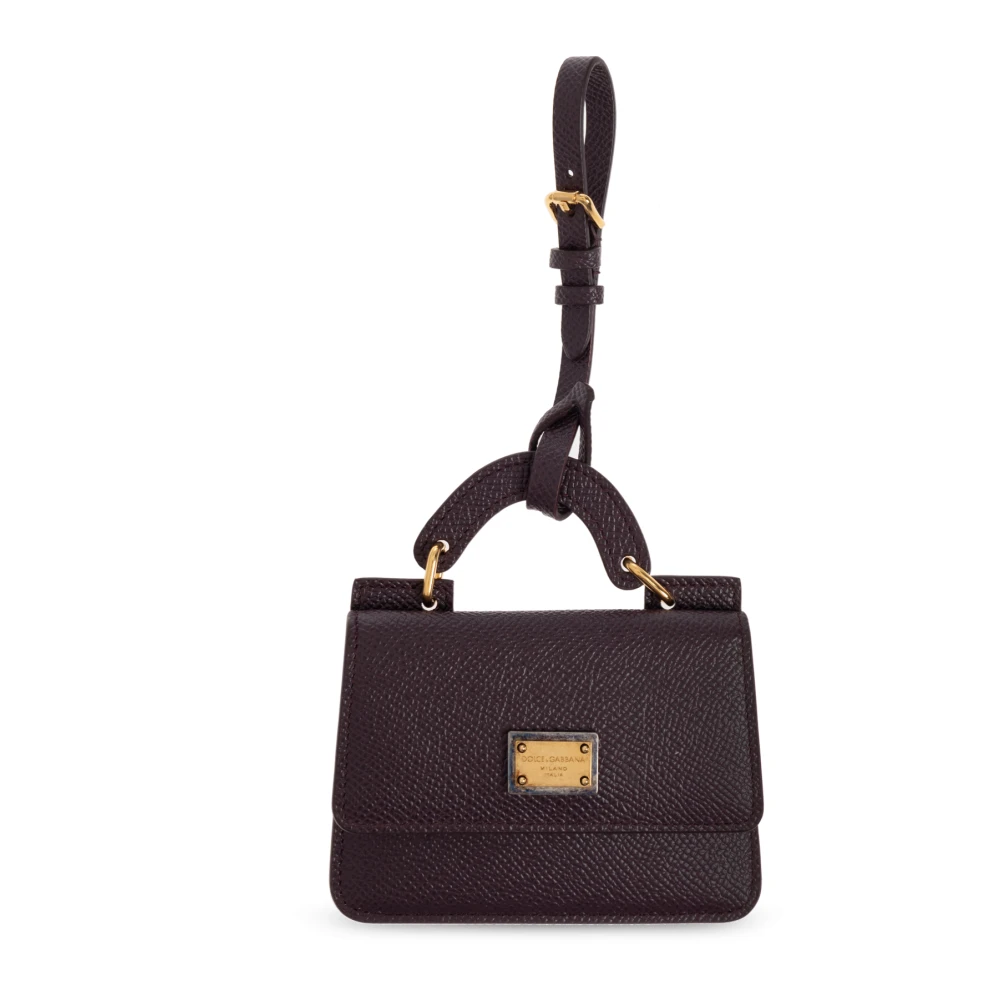 Dolce & Gabbana Vrouw Purper Accessoires Dames, Paars, One Size, Leer, Wallets & Cardholders