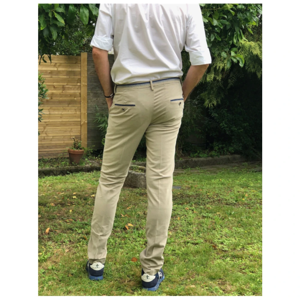 Mason's Slim Fit Chino Broek Beige Heren