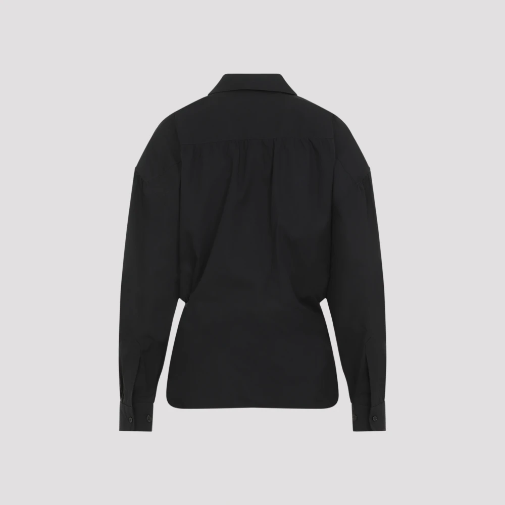 Lemaire Grijze Shirts Aw24 Dameskleding Black Dames