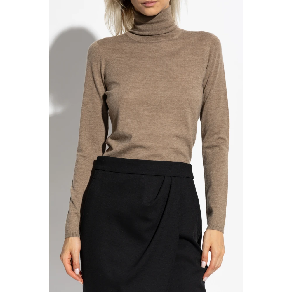 Max Mara Turtleneck Veloce Brown Dames