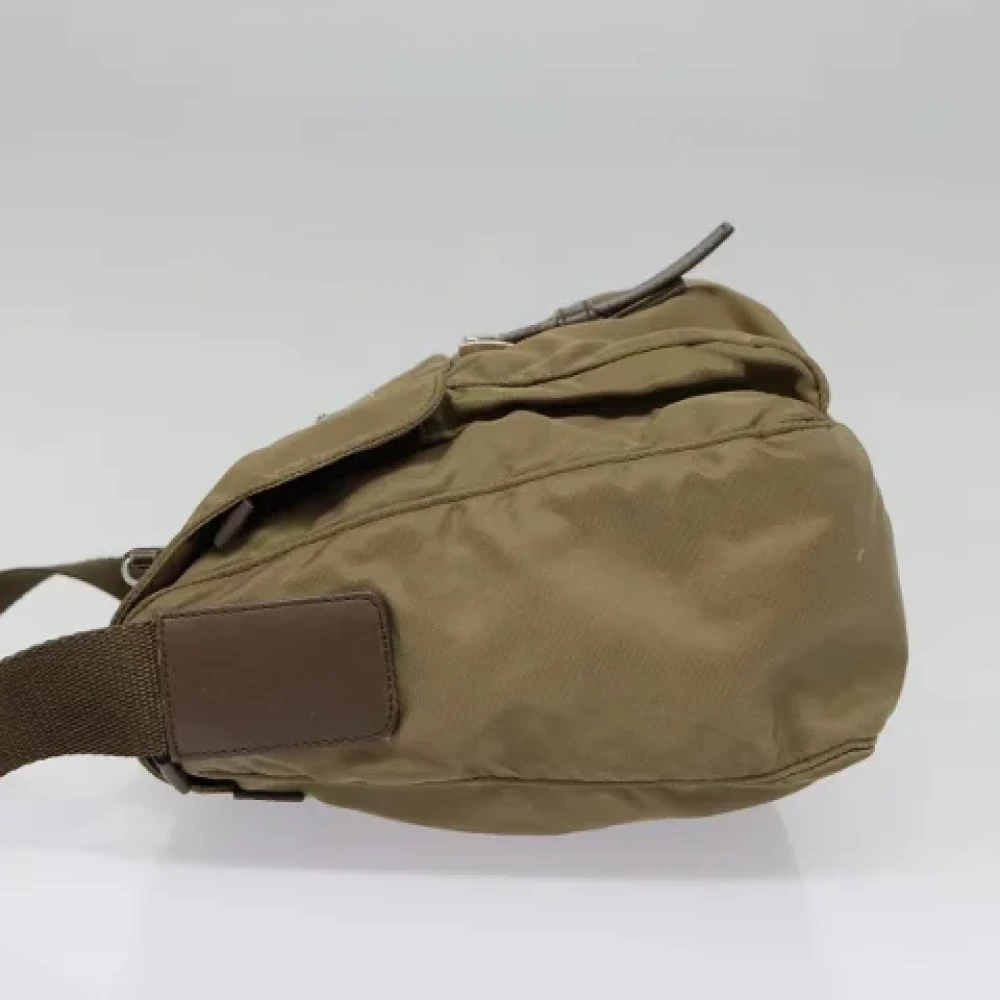Prada Vintage Pre-owned Nylon prada-bags Brown Dames