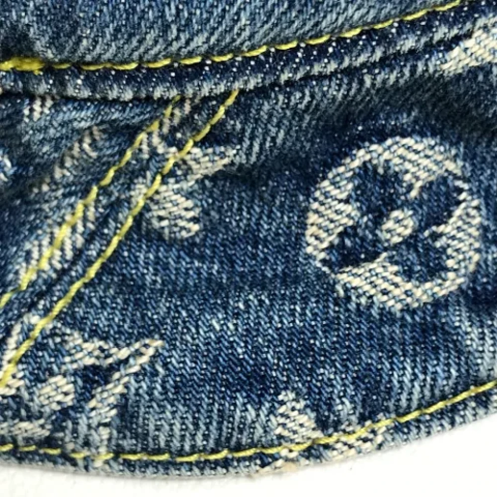 Louis Vuitton Vintage Pre-owned Cotton hats Blue Dames