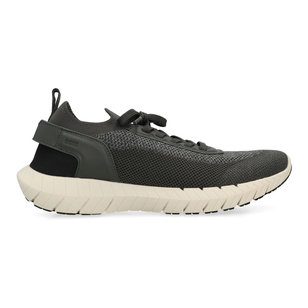 Hugo Men's Green Sneakers, 9 Uk, Boss-Motion Trainers