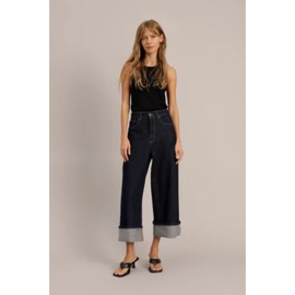 Munthe Cropped Jeans Blue Dames