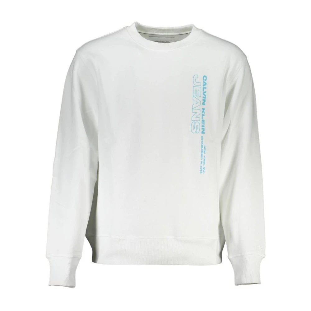 Calvin Klein White Cotton Men's Sweatshirt - XL - Image 2