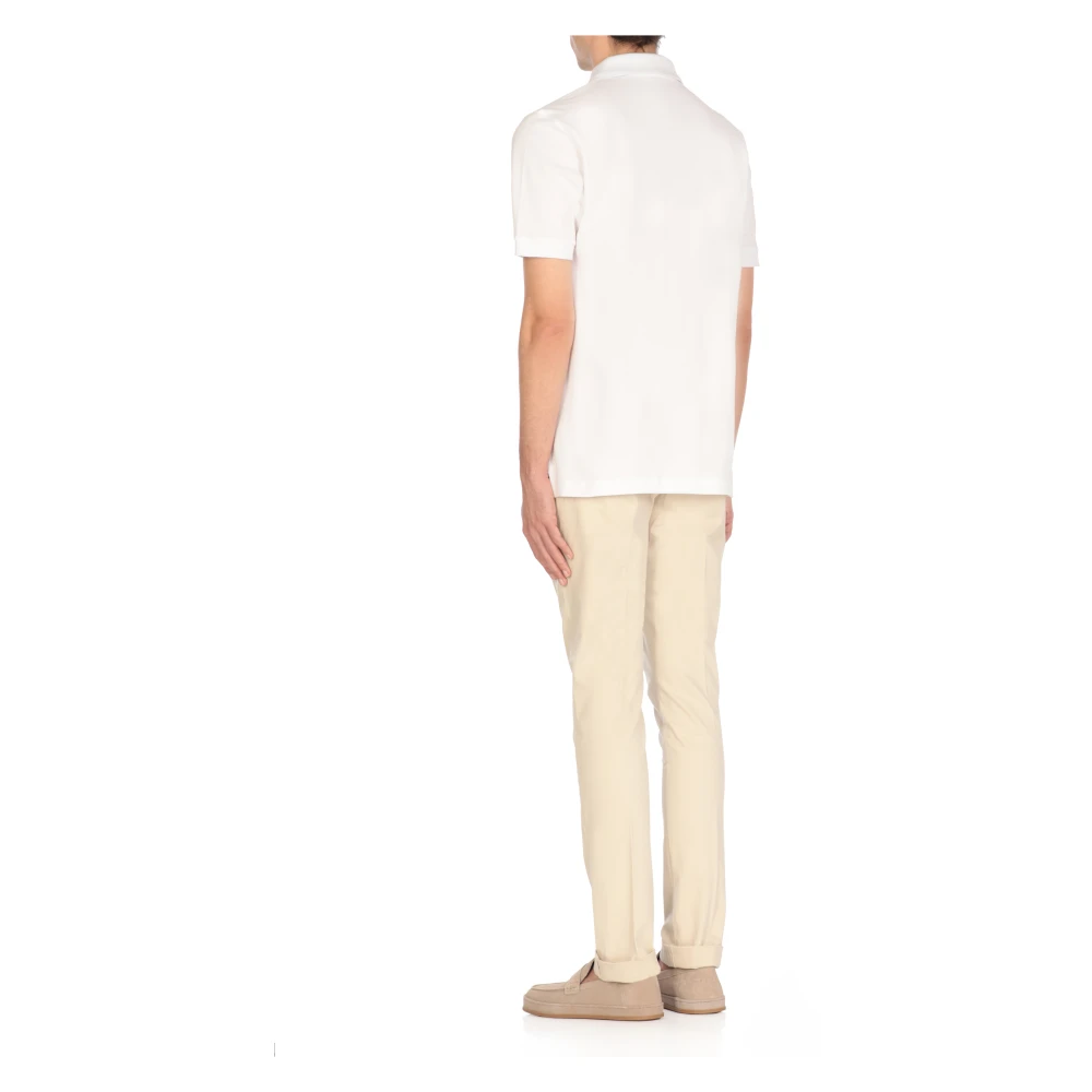 Fay Witte Polo Shirt met Kraag White Heren
