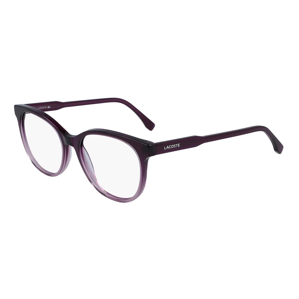 Lacoste Trendy Donkerpaarse Brillenmonturen Purple Unisex