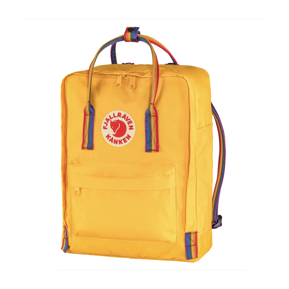 Fjällräven Regenboog Oker Rugzak met Regenboog Patroon Yellow Heren