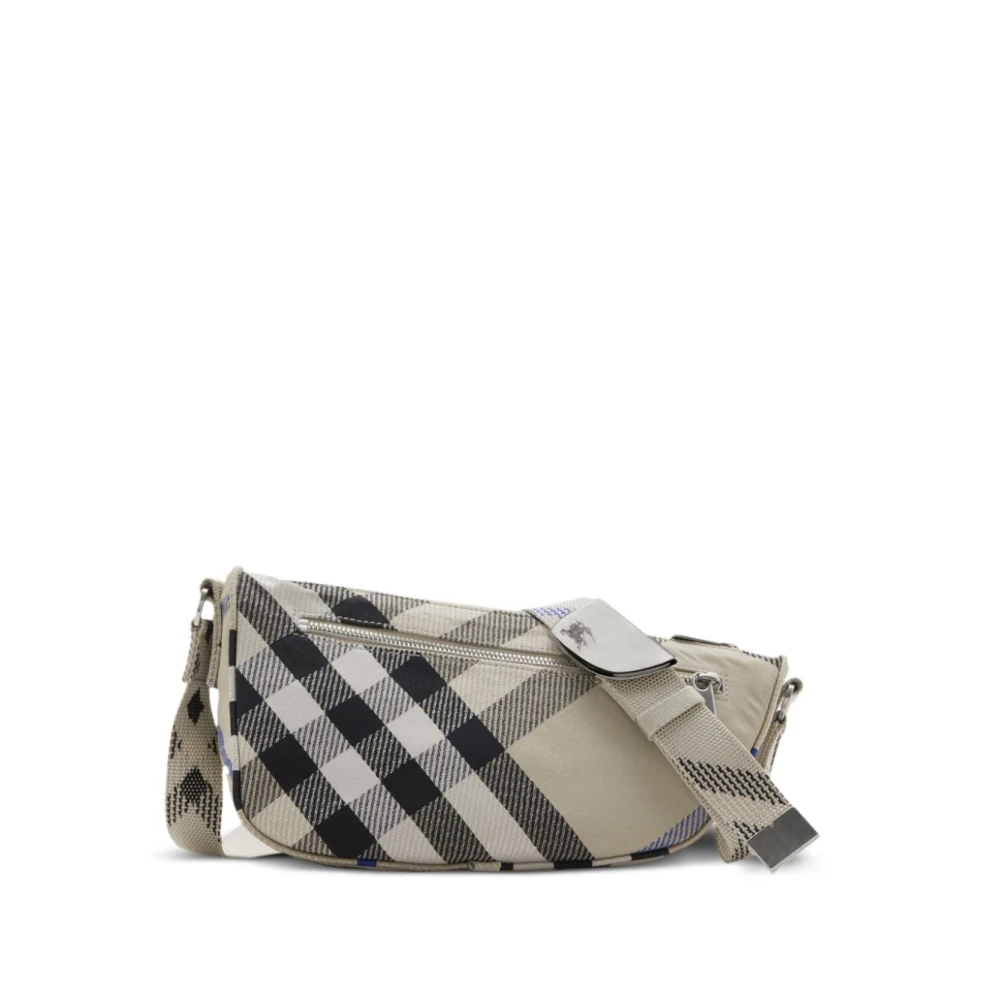 Burberry Handtas met Equestrian Knight Jacquard Beige Heren