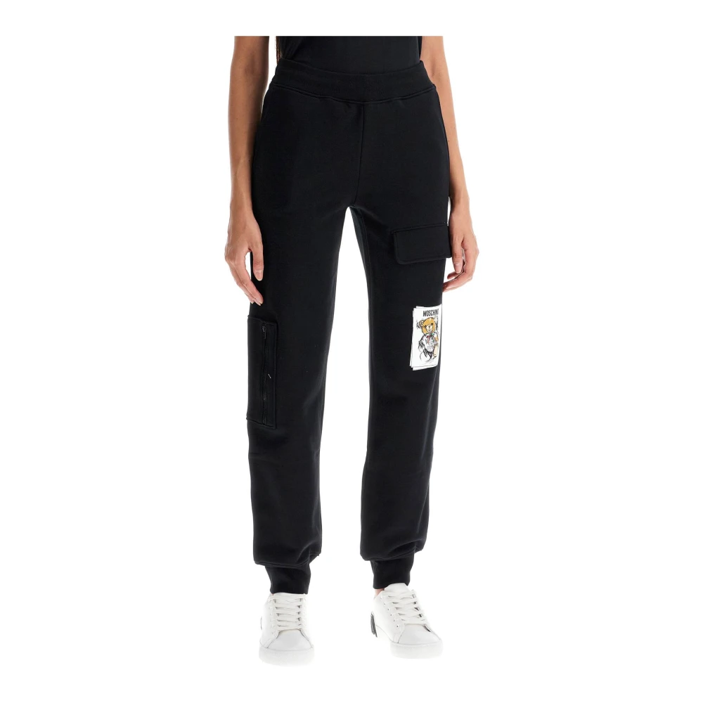 Moschino Teddy Bear Joggingbroek Black Dames