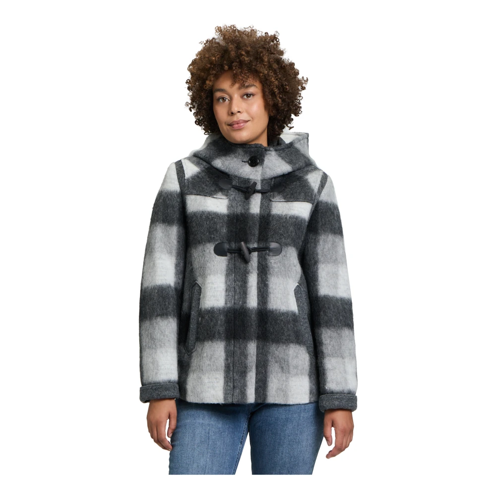 Amber & June Capuchon Duffle Jas Gray Dames