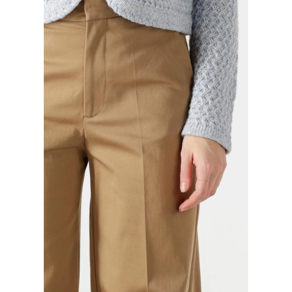 Vanessa Bruno Elegante Camel Broek Dulce Brown Dames