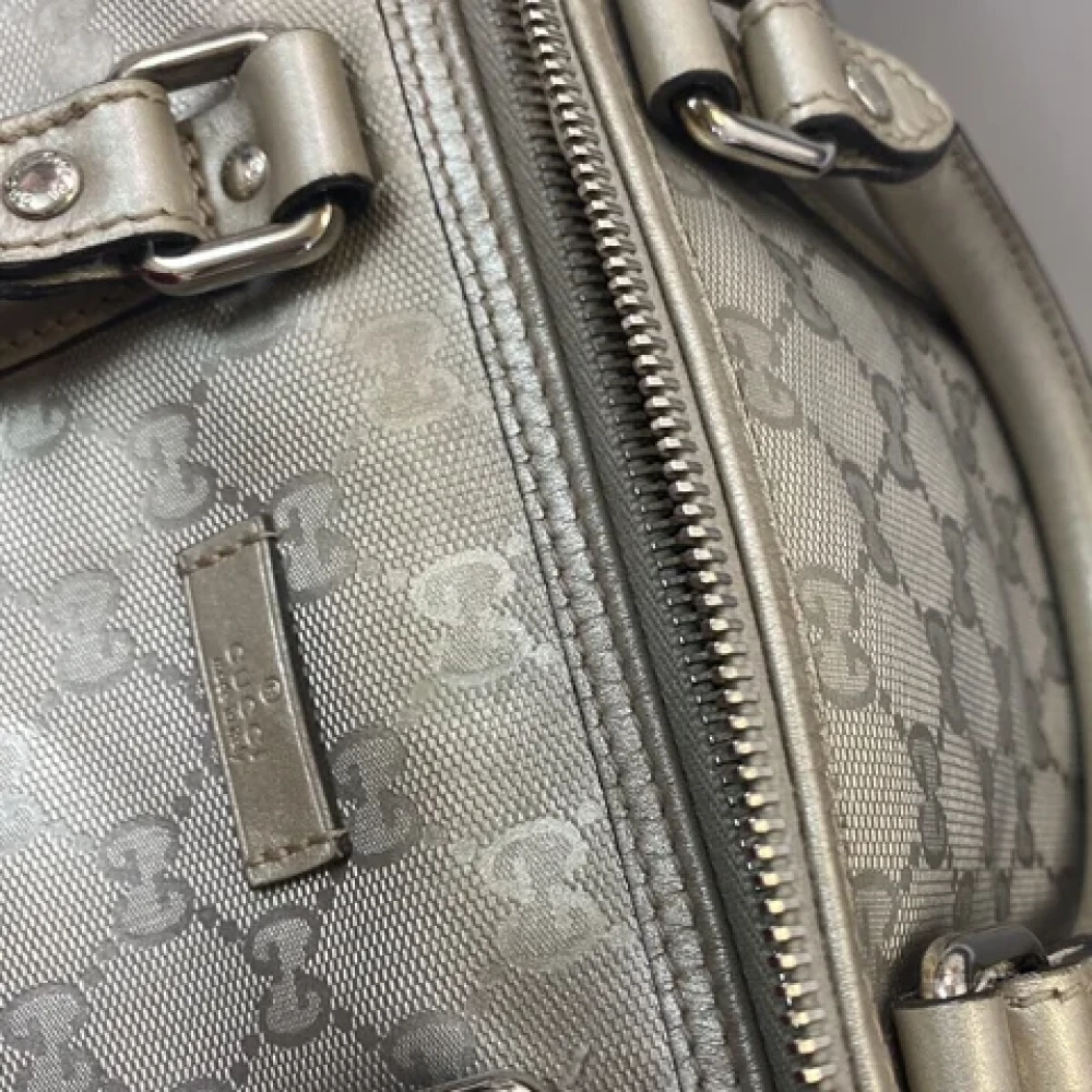 Gucci Vintage Pre-owned Leather travel-bags Gray Dames