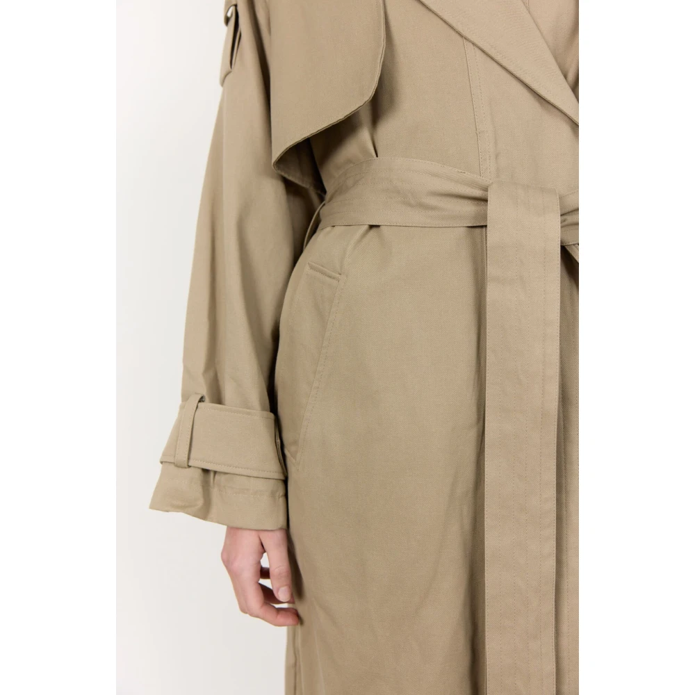 Levete Room Katinka 2 Katoenen Jas Beige Dames