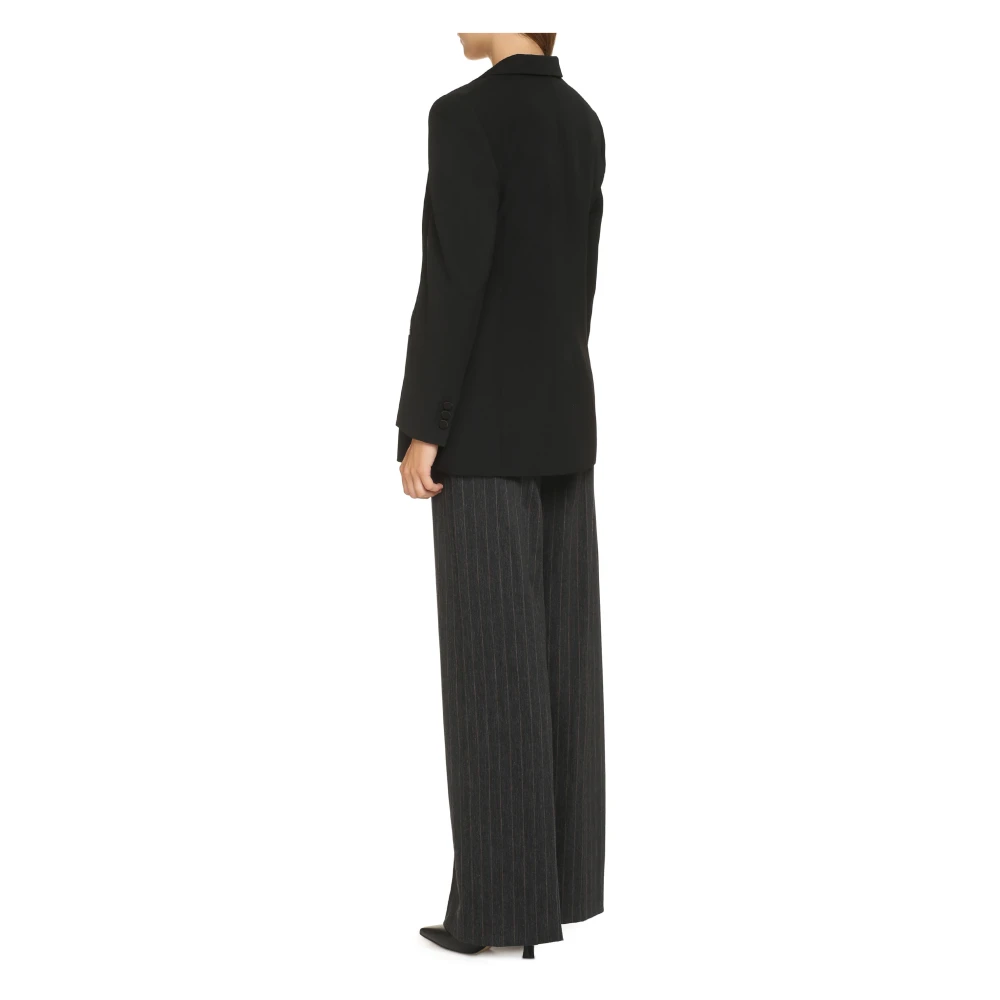 Givenchy Wollen blazer met peak lapel Black Dames