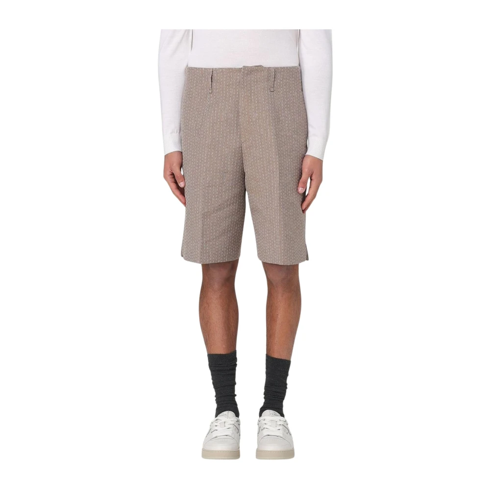 Fendi Hombre Beige Pantalones Cortos, : Grande