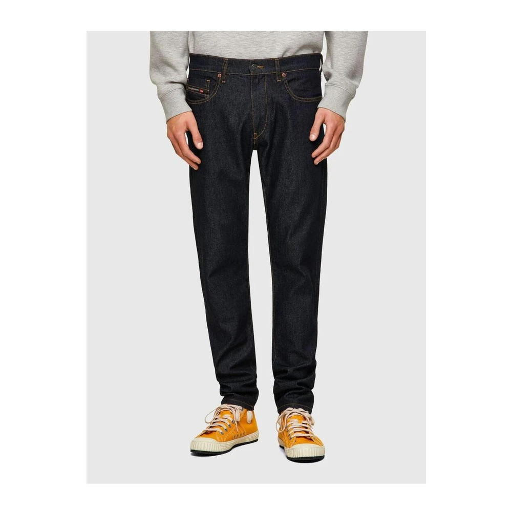 Diesel Donkerblauwe Five-Pocket Denim Jeans Blue Heren