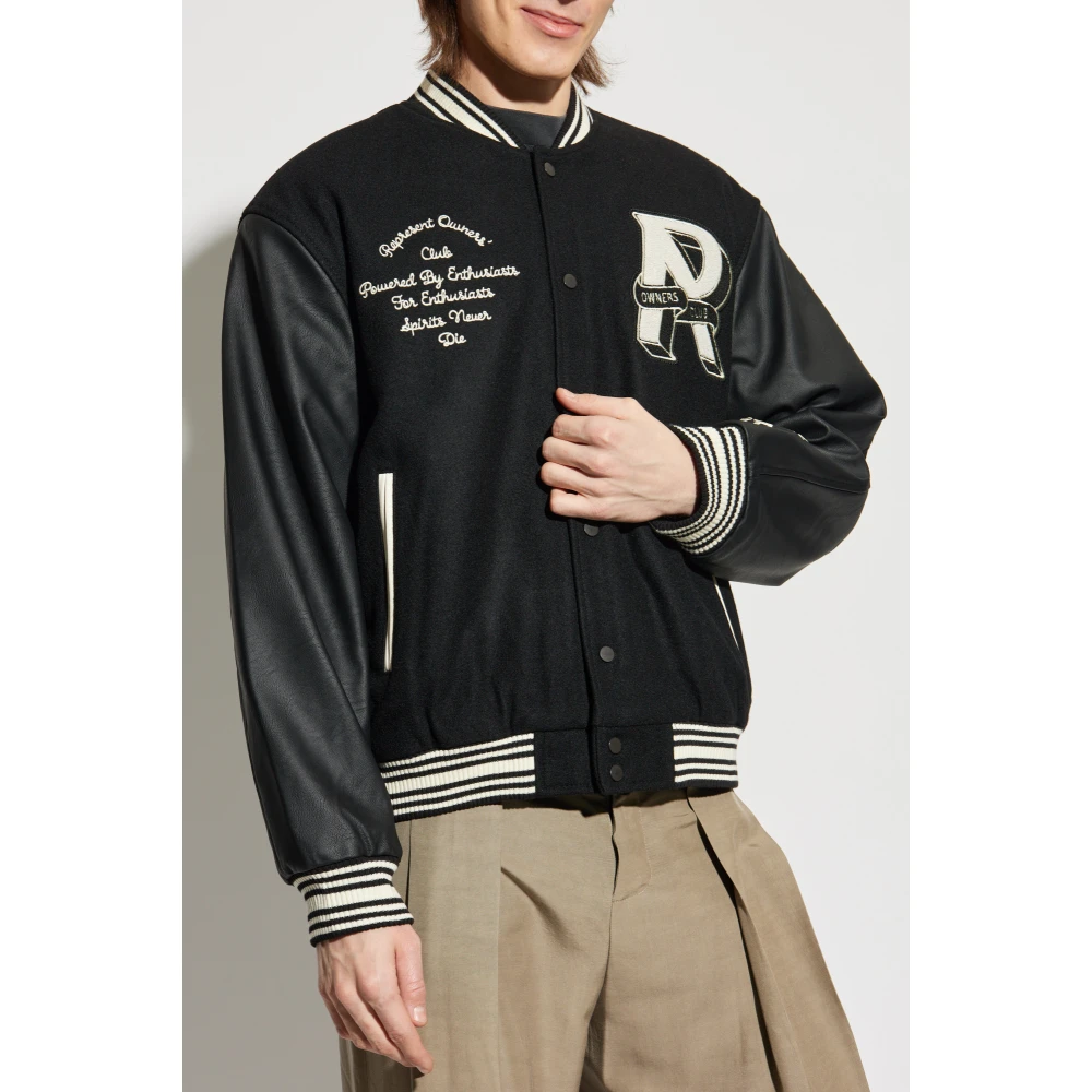 Represent Wollen Jas Owners Club Black Heren