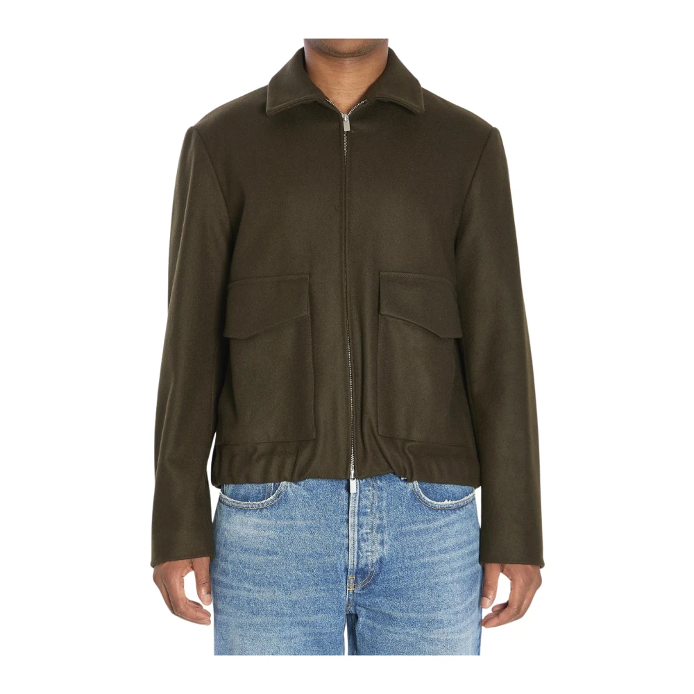 Barena Venezia Grön Wool Blend Bomber Jacket
